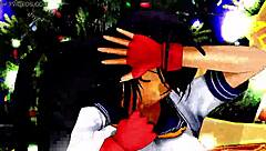 half-naked girls dance and sing in hentai cartoon