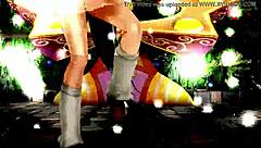 half-naked girls dance and sing in hentai cartoon