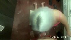 the slutty cousin sucked cock while showing her big ass