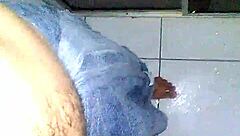 Boy Jerks Off After Shower!