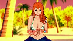 nami strokes you on the beach