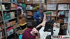 gal thief gets slammed hard at work, damn! 😈