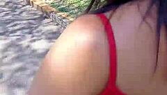 Hot Wife Dominates With POV Sex While Showing Off On The Street In Detailed Femdom Action