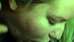 Cute blonde teases with her mouth