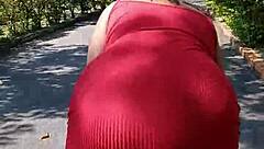 Hot Wife Dominates With POV Sex While Showing Off On The Street In Detailed Femdom Action