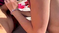 Real outdoor sex on the beach
