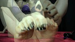 Sweet Lucifer's BLACK TOENAIL POLISH and HIGH HEELS MESMERIZE!