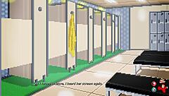 Erotic dildo play in a cartoon academy