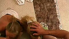 Hot Blonde Housewife Sucks Fucks Fingers Cunt Takes Huge Cumshots