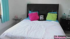 Chris Johnson and Katie Zane star in a Twistys scene with handjob, blowjob, fucking, and cumshot.