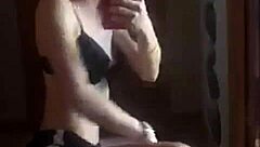 Blonde Girl Records Herself In The Bathroom Webcam Show