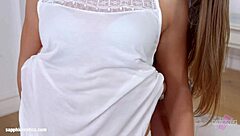 i watched aria logan and alessandra jane in their flower blossom lesbian scene by sapphix