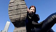 dirty boot soles for fetish.