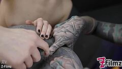 Double femdom tranny anal fisting pegging action!