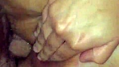 She's squirting from intense anal fucking.