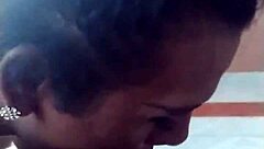 obedient travesti performing oral