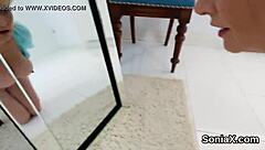 Adulterous British Milf Lady Sonia Presents Her Heavy Balloons In Lingerie