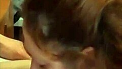 Sexy milf gives the best blowjob to monster cock.