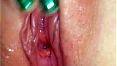 That teen's tight pussy is dripping cum all over in Vegas