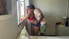 She moaned loudly from the window for neighbors to hear