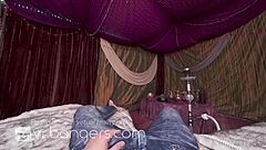 Vrbangers Com - Ella Knox Smokes Hookah And Swallows Cock