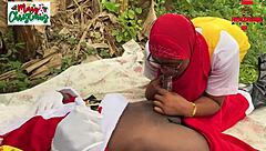 Nigerian couple's steamy farmyard encounter on Christmas.