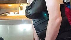 naughty ladyboy models dresses in crossdressing solo