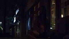 I, ivory white, perform striptease on the public strip