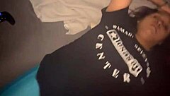 Veronica enjoys gaming and receiving oral pleasure from a big black cock