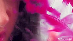 Can you believe Jayden Jaymes masturbates her wet pussy solo?