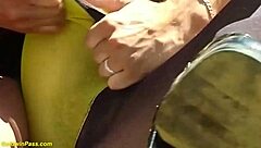 hairy ass stretched in public leggings