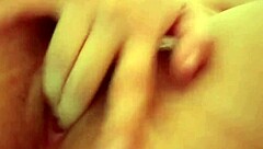 Milf licks ass and achieves intense orgasm alone at home