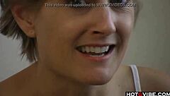 Is Short Haired Blonde Playing With Toys?