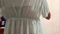 Latina Teen Sucks Technician Before Bending Over for Doggy