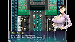 I walk on cute blonde in red underwear