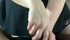 Sxydani with Big Tits Gives Wet Handjob on Huge Black Cock