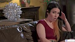 Blonde babe seduces lesbian roommate in dorm