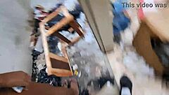 naughty tiktok girl enjoys priest's cock in construction house