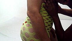 guy fucks mature tranny lynne hard and creampies her in red lingerie