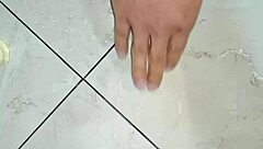 chinese girl experiences intense squirting solo