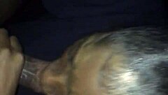 The black monster cock receives an intense blowjob