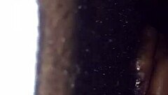 The black monster cock receives an intense blowjob