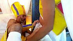 The playboy visits the sultan in his bed.