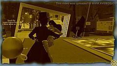 Bondage dance with bound movements