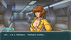 Star channel 34 part 80 with redhead and brunette in anime cartoon style