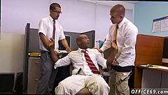 Intriguing gay sex in the HR meeting