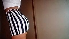 Brazilian Girlfriend Shows Her Huge Ass