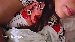 Mexican latina bites stepfather while sucking balls and cock!