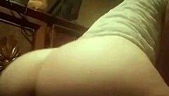 Cute amateur with a big ass masturbates and orgasms
