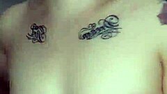 girl chats and touches for boyfriend